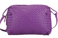 0801. Bottega Ventta Nodini Leather Crossbody Bag in Purple5