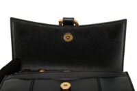 0803. Balenciaga Hourglass Wallet on Chain, Black, Leather, Gold Hardware11