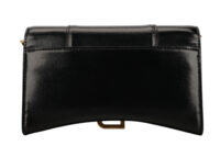 0803. Balenciaga Hourglass Wallet on Chain, Black, Leather, Gold Hardware4