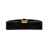 0803. Balenciaga Hourglass Wallet on Chain, Black, Leather, Gold Hardware5