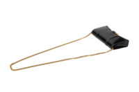 0803. Balenciaga Hourglass Wallet on Chain, Black, Leather, Gold Hardware8