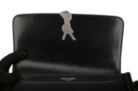 0805. Saint Laurent Solferino Medium Shoulder Bag, Black Leather, Silver Hardware13