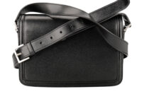 0805. Saint Laurent Solferino Medium Shoulder Bag, Black Leather, Silver Hardware4