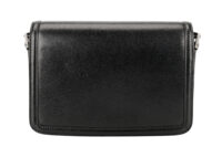 0805. Saint Laurent Solferino Medium Shoulder Bag, Black Leather, Silver Hardware5