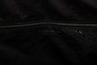 0806. Bottega Venta East-West Arco Inreccio Large Padded Tote in Black Nylon12