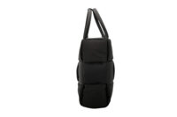 0806. Bottega Venta East-West Arco Inreccio Large Padded Tote in Black Nylon5