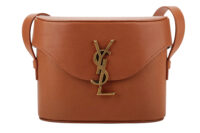 0807. Saint Laurent June Box Crossbody Calfskin, Brick, Gold Hardware1