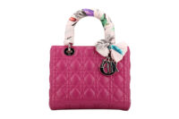 0809. Dior Lady Dior Medium Orchid Quilted Lambskin Leather, Silver Hardware1