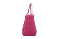 0809. Dior Lady Dior Medium Orchid Quilted Lambskin Leather, Silver Hardware2