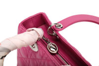 0809. Dior Lady Dior Medium Orchid Quilted Lambskin Leather, Silver Hardware9