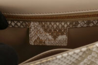 0810. Dior Caro Gold Python Flap Shoulder bag, Gold Hardware13
