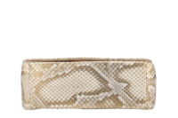 0810. Dior Caro Gold Python Flap Shoulder bag, Gold Hardware6