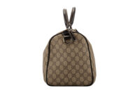 0811. Gucci Vintage Ophidia Supreme GG Canvas Duffel Boston bag, Gold Hardware3