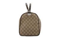 0811. Gucci Vintage Ophidia Supreme GG Canvas Duffel Boston bag, Gold Hardware5