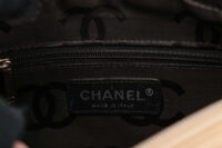 0812. Chanel Cambon Ligne Pochette Beige Quilted Leather, Silver Hardware14