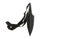 0814. Gucci GG Monogram Black Canvas Crossbody bag, Silver Hardware3