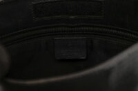 0814. Gucci GG Monogram Black Canvas Crossbody bag, Silver Hardware8