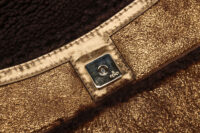 0815. Fendi Vintage Shearling Chef Shoulder bag Bronze, Gold Hardware15