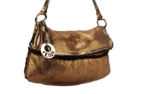 0815. Fendi Vintage Shearling Chef Shoulder bag Bronze, Gold Hardware6