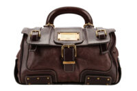 0817. Dolce and Gabbana Via San Damiano Brown bag, gold hardware1