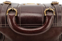 0817. Dolce and Gabbana Via San Damiano Brown bag, gold hardware10