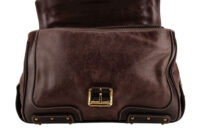 0817. Dolce and Gabbana Via San Damiano Brown bag, gold hardware11