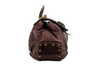 0817. Dolce and Gabbana Via San Damiano Brown bag, gold hardware3