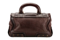 0817. Dolce and Gabbana Via San Damiano Brown bag, gold hardware4