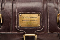 0817. Dolce and Gabbana Via San Damiano Brown bag, gold hardware8