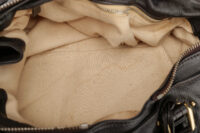 0820. Chloe Vintage Paddington Shoulder Bag in Black Grained leather, Gold Hardware13