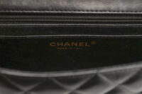 0821. Chanel Mini Flap Bag In Lambskin Leather, Champagne Gold Hardware11