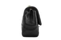 0821. Chanel Mini Flap Bag In Lambskin Leather, Champagne Gold Hardware3