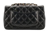 0821. Chanel Mini Flap Bag In Lambskin Leather, Champagne Gold Hardware4