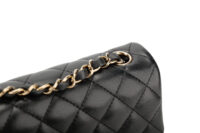 0821. Chanel Mini Flap Bag In Lambskin Leather, Champagne Gold Hardware8