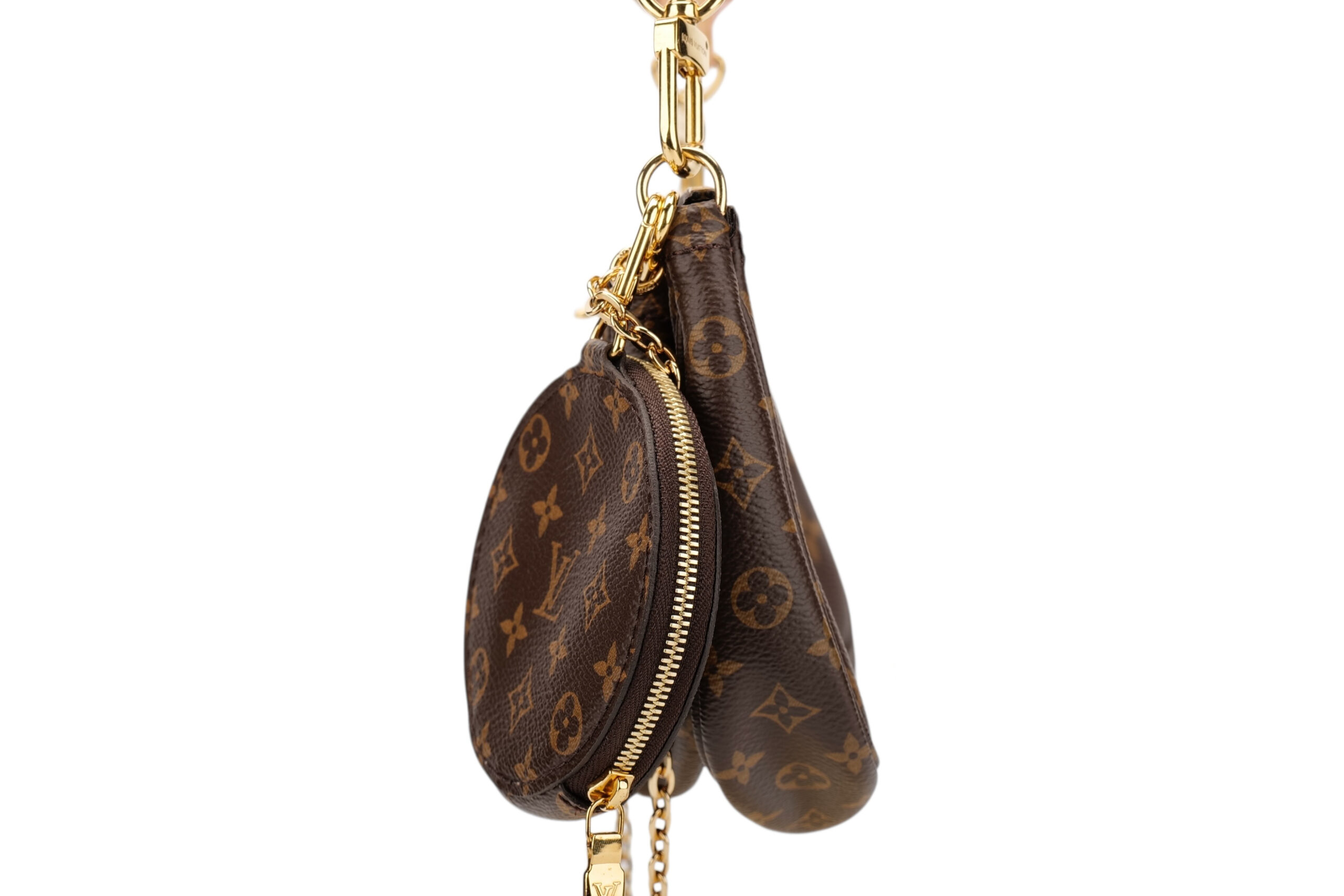 0822. Louis Vuitton Multi Pochette Accessoires Monogram Canvas, Gold Hardware5
