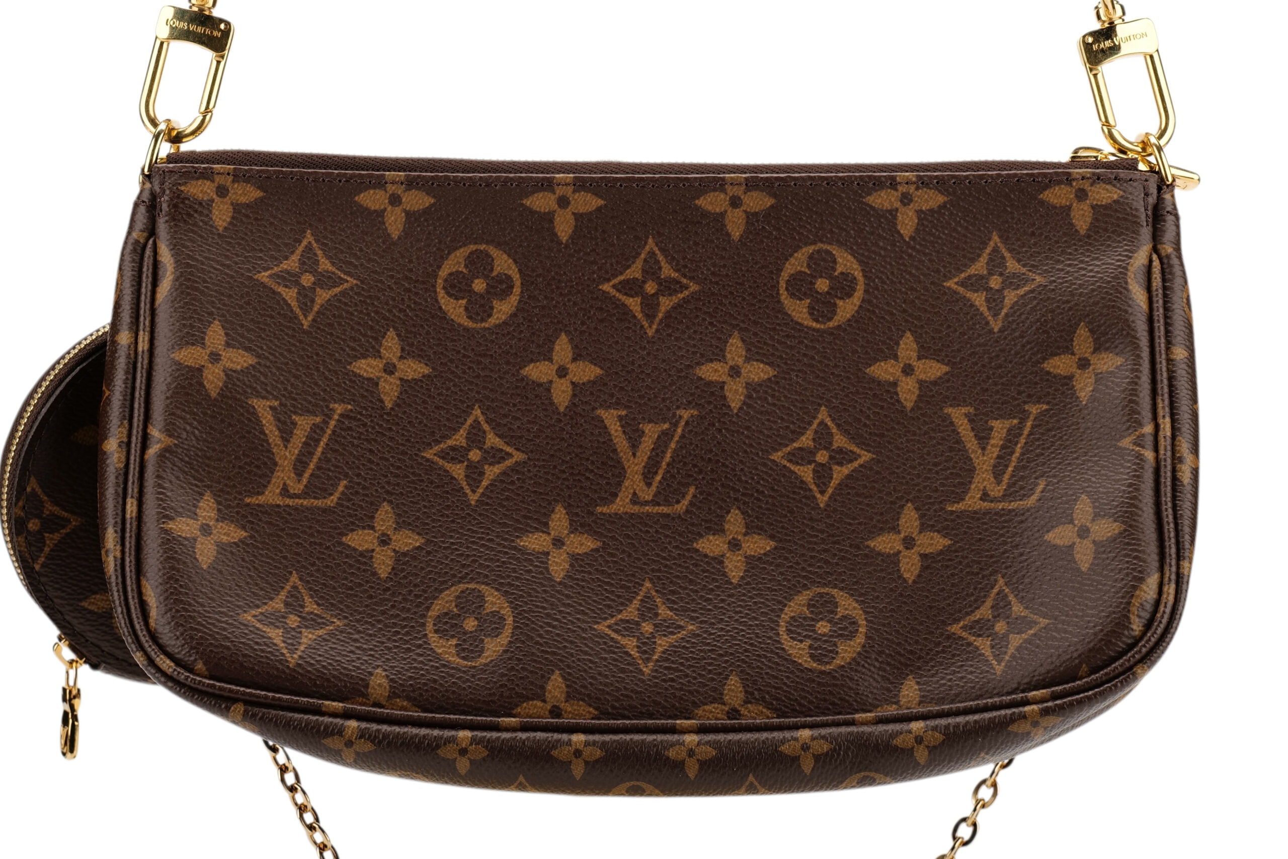0822. Louis Vuitton Multi Pochette Accessoires Monogram Canvas, Gold Hardware6