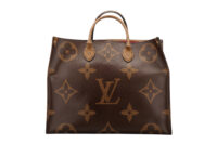 0825. Louis Vuitton On The Go MM Two-Tone Monogram Canvas Tote, Gold Hardware3