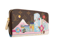 0826. Louis Vuitton Zippy Wallet Vivienne Japanese Cityscape Edition Monogram Canvas, Gold Hardware2