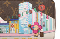 0826. Louis Vuitton Zippy Wallet Vivienne Japanese Cityscape Edition Monogram Canvas, Gold Hardware6