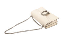 0828. Gucci Dionysus Large White Leather Crystal Embellished, Silver Hardware8