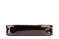 0835. Louis Vuitton Mini Pochette Accessoires bag Monogram Vernis Leather, Gold Hardware9