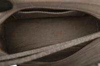 0836. Balenciaga Neo Classic Crocodile Embossed Grey Leather bag, Gold Hardware12