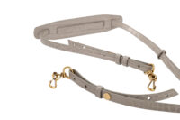 0836. Balenciaga Neo Classic Crocodile Embossed Grey Leather bag, Gold Hardware13