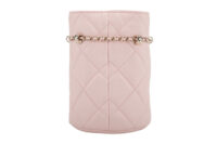 0839. Chanel Pink Quilted Mini Bucket bag, Aged Gold hardware4