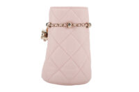 0839. Chanel Pink Quilted Mini Bucket bag, Aged Gold hardware5