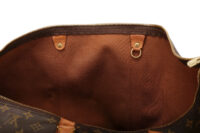 0840. Louis Vuitton Keepall 60 Monogram Boston bag brown, Gold Hardware10
