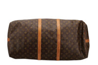 0840. Louis Vuitton Keepall 60 Monogram Boston bag brown, Gold Hardware6