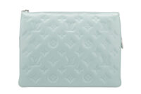 0843. LV Coussin PM teal blue mongram leather silver hardware1