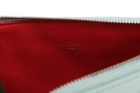 0843. LV Coussin PM teal blue mongram leather silver hardware11