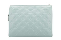 0843. LV Coussin PM teal blue mongram leather silver hardware4